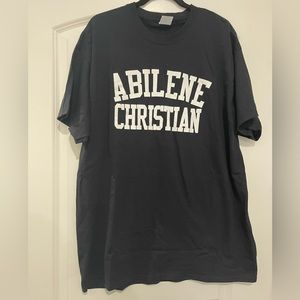 ACU Abilene Christian University Black T-shirt XL NWOT